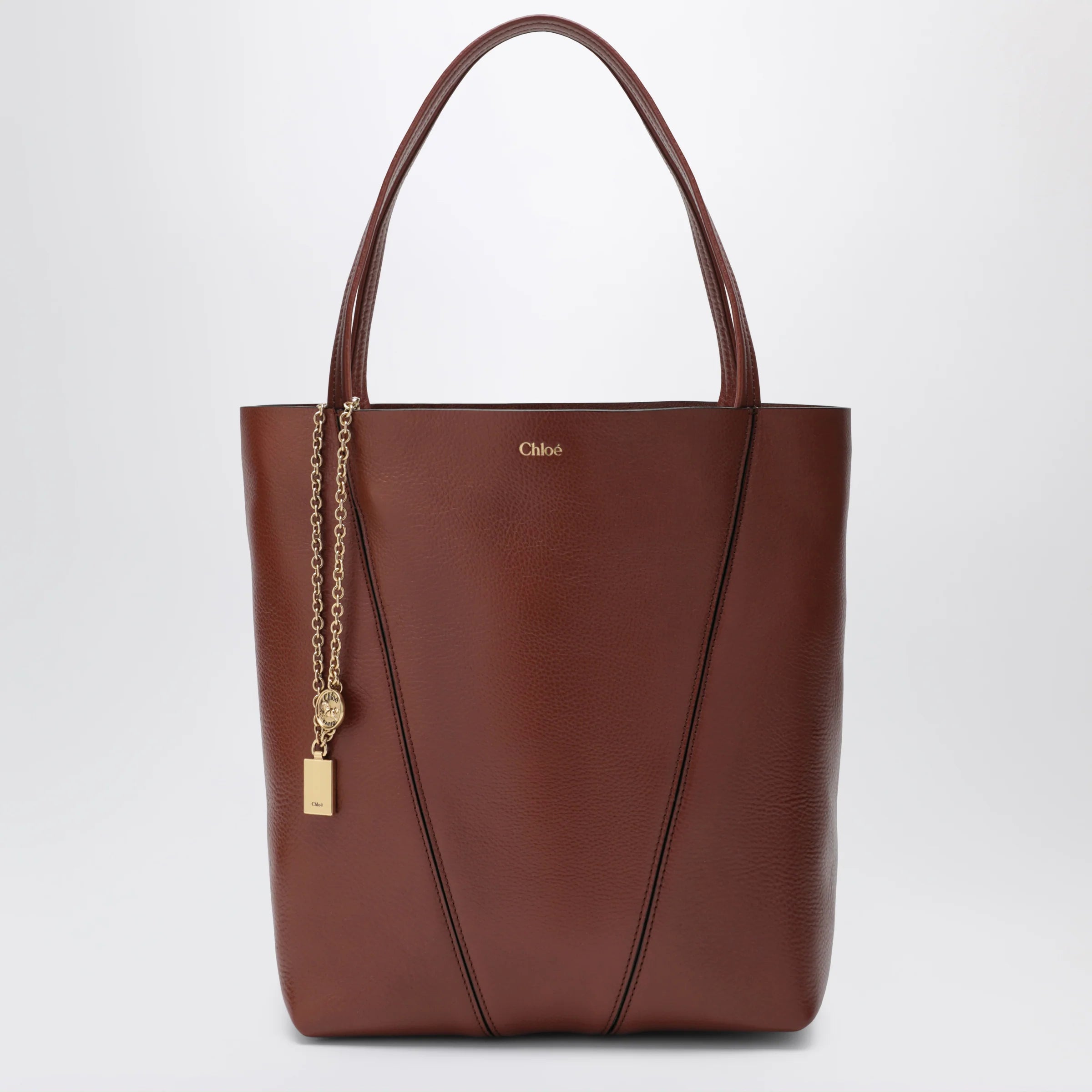 Medium brown Chloé Spin Tote Bag