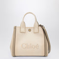 Chloé Carry Small tote bag in Blushy Beige canvas