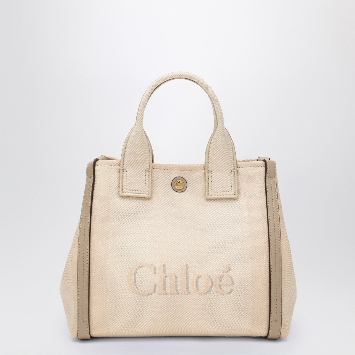 Chloé Carry Small tote bag in Blushy Beige canvas