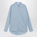 The Frankie Shop Light blue Ornella asymmetric shirt
