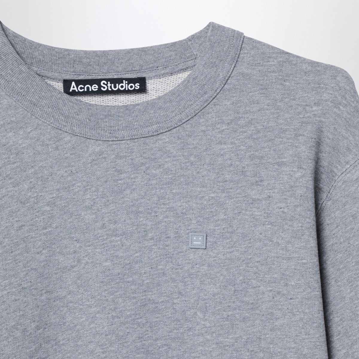 Acne Studios Grey sweatshirt with small logo patch
