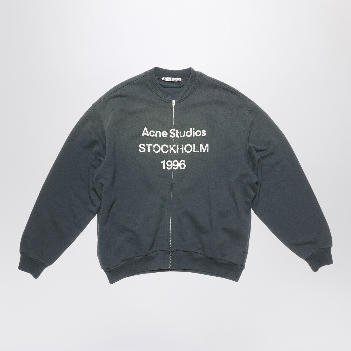 Acne Studios Zip sweater logo black