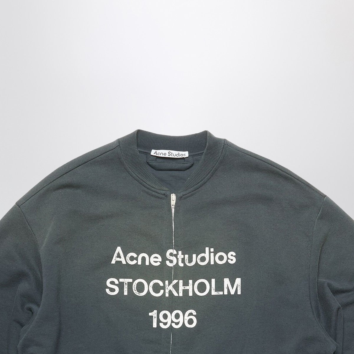 Acne Studios Zip sweater logo black