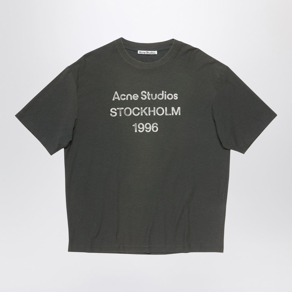 Acne Studios Logo t-shirt Relaxed fit faded black