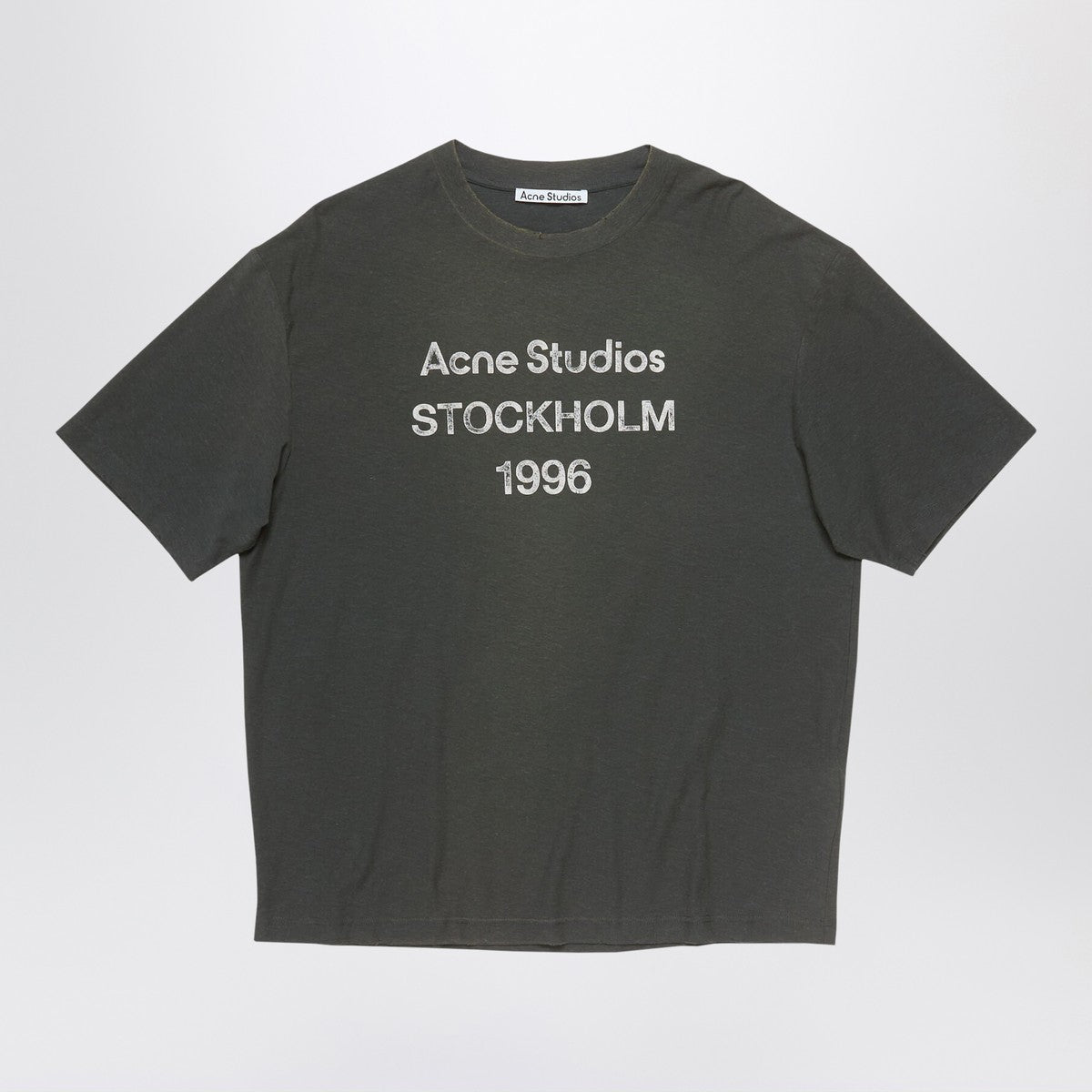 Acne Studios Logo t-shirt Relaxed fit faded black