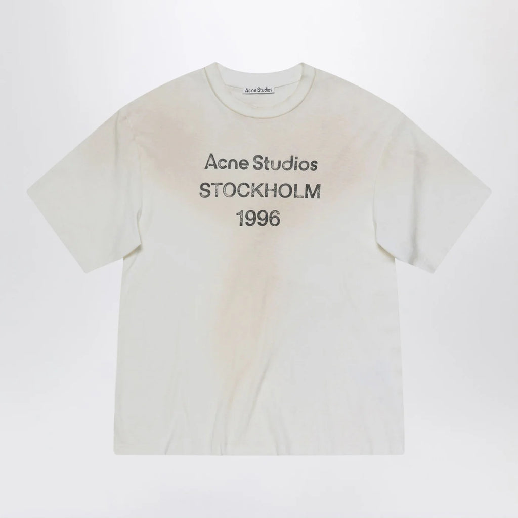 Acne Studios Logo T-shirt Relaxed fit Dusty White