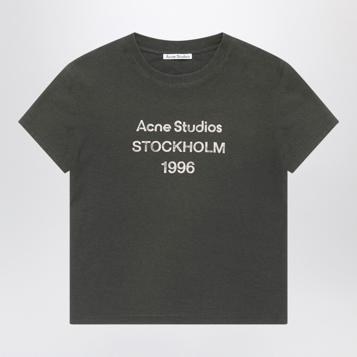 Acne Studios Logo T-shirt Faded Black