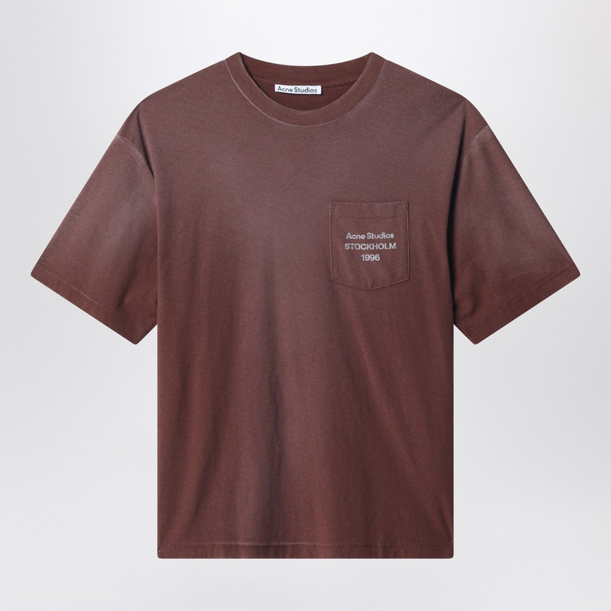 Acne Studios Logo short sleeved t-shirt Chocolate