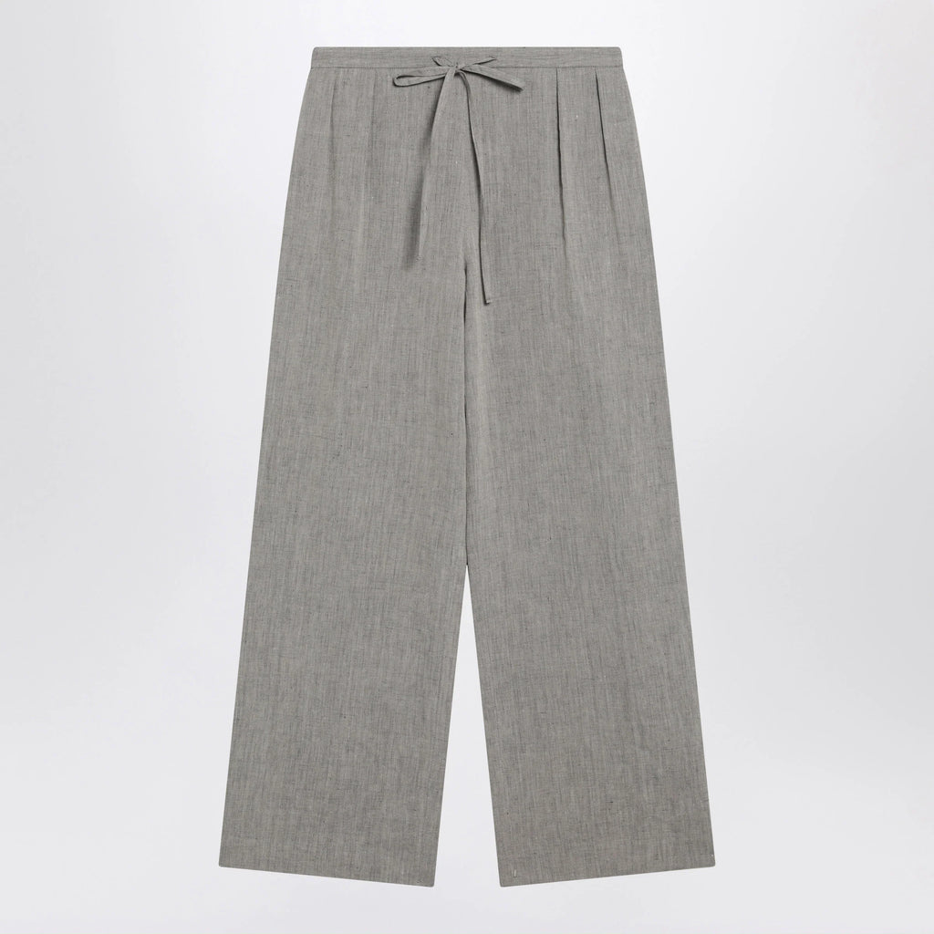 LouLou De Saison Grey Clark Pleated Trousers