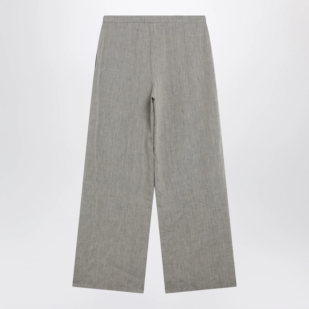LouLou De Saison Grey Clark Pleated Trousers