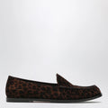 Aquazzura Leopard-print suede loafers