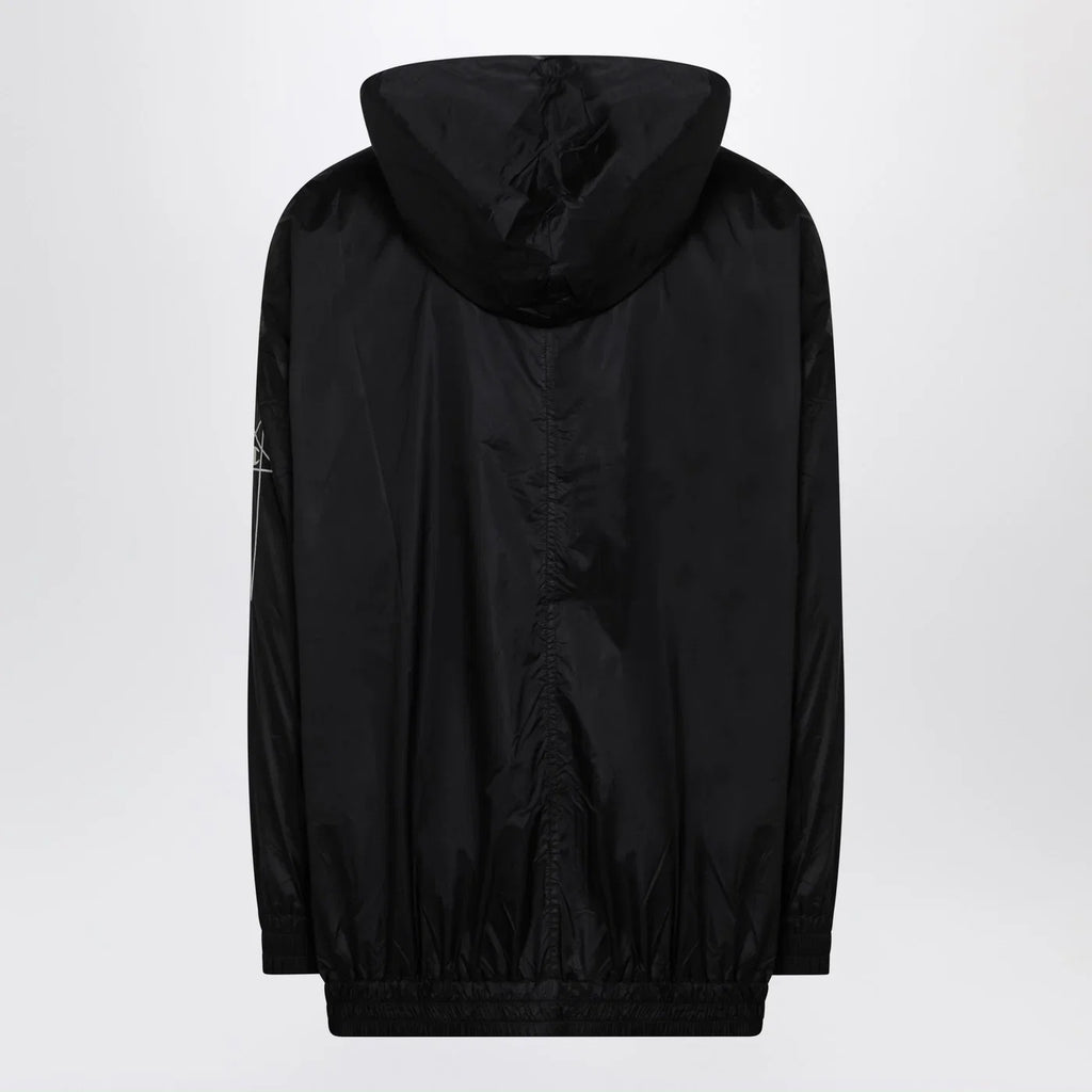 Champion x Rick Owens Lightweight black zip jacket in nylon