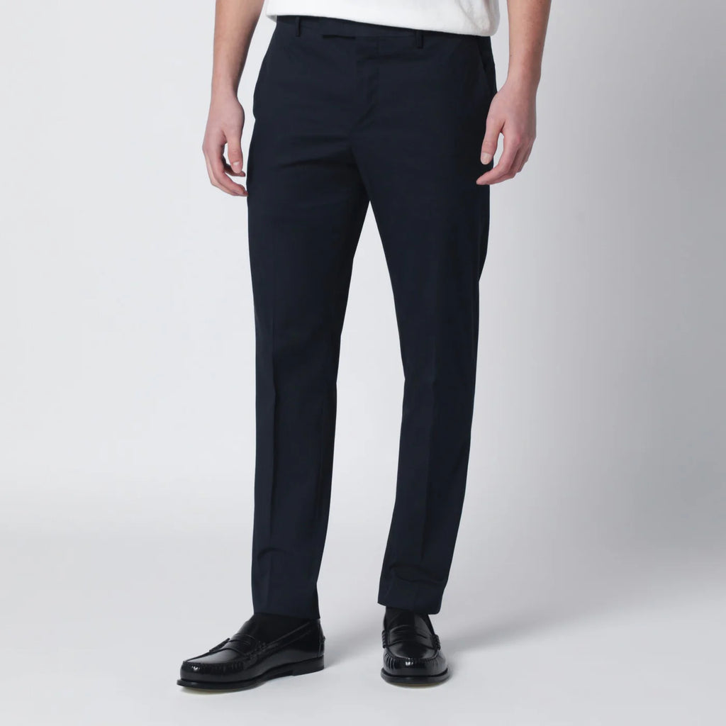 PT Torino Blue slim-fit cotton-blend trousers