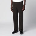 PT Torino Dark Brown Cotton Trousers