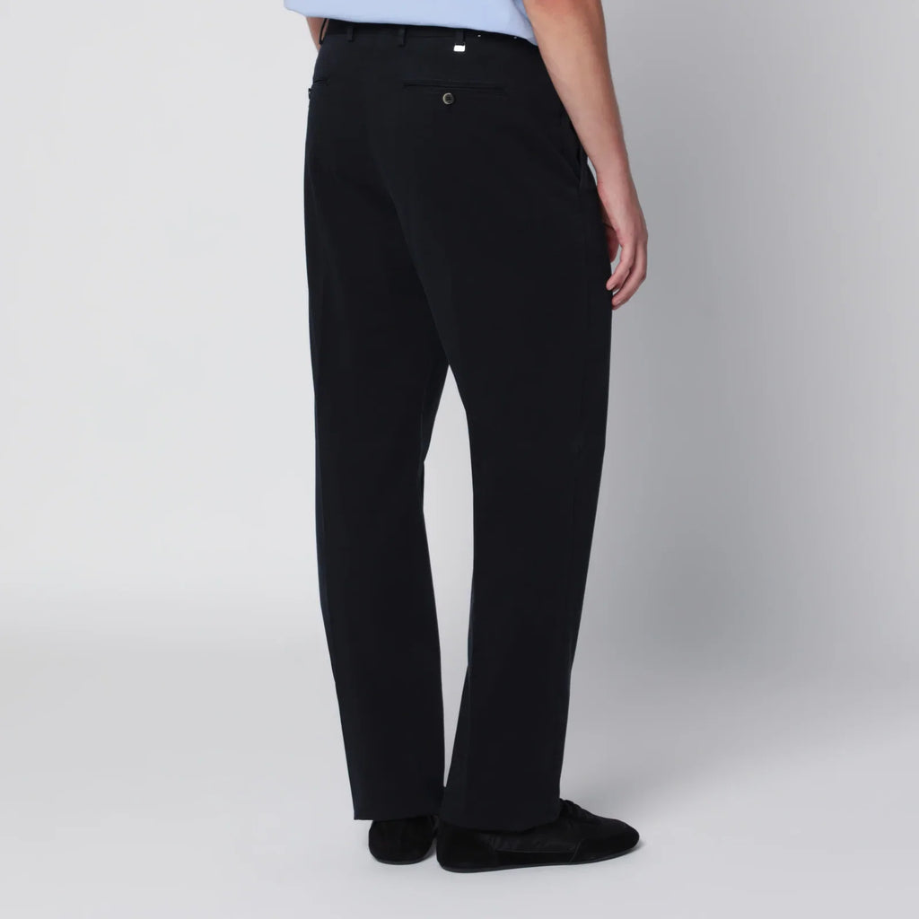 PT Torino Navy Cotton Trousers