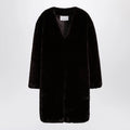 The Frankie Shop Brown faux-fur coat