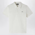 A.P.C. White short-sleeved polo shirt with logo embroidery