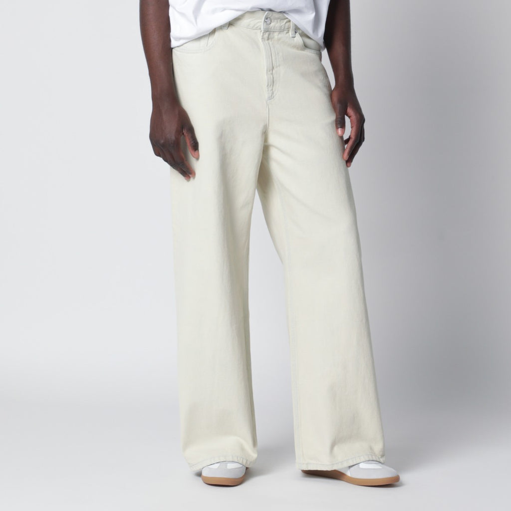 A.P.C. Wide-leg light blue bleached jeans