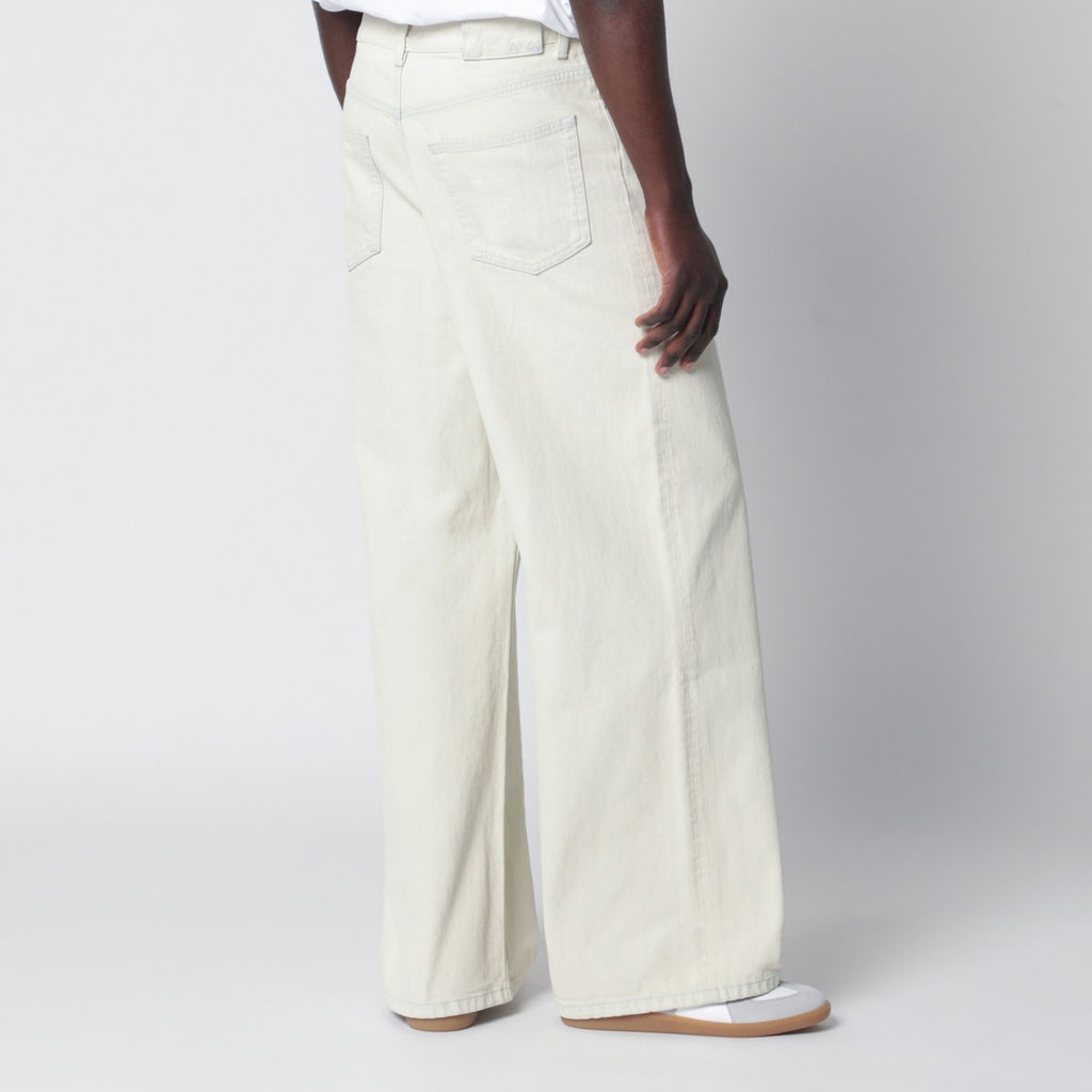 A.P.C. Wide-leg light blue bleached jeans