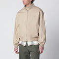 A.P.C. Beige cotton zip-up jacket