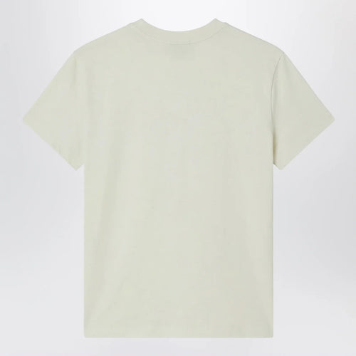 A.P.C. Light yellow crew-neck T-shirt with logo