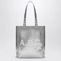 A.P.C. Lou metallic silver tote bag