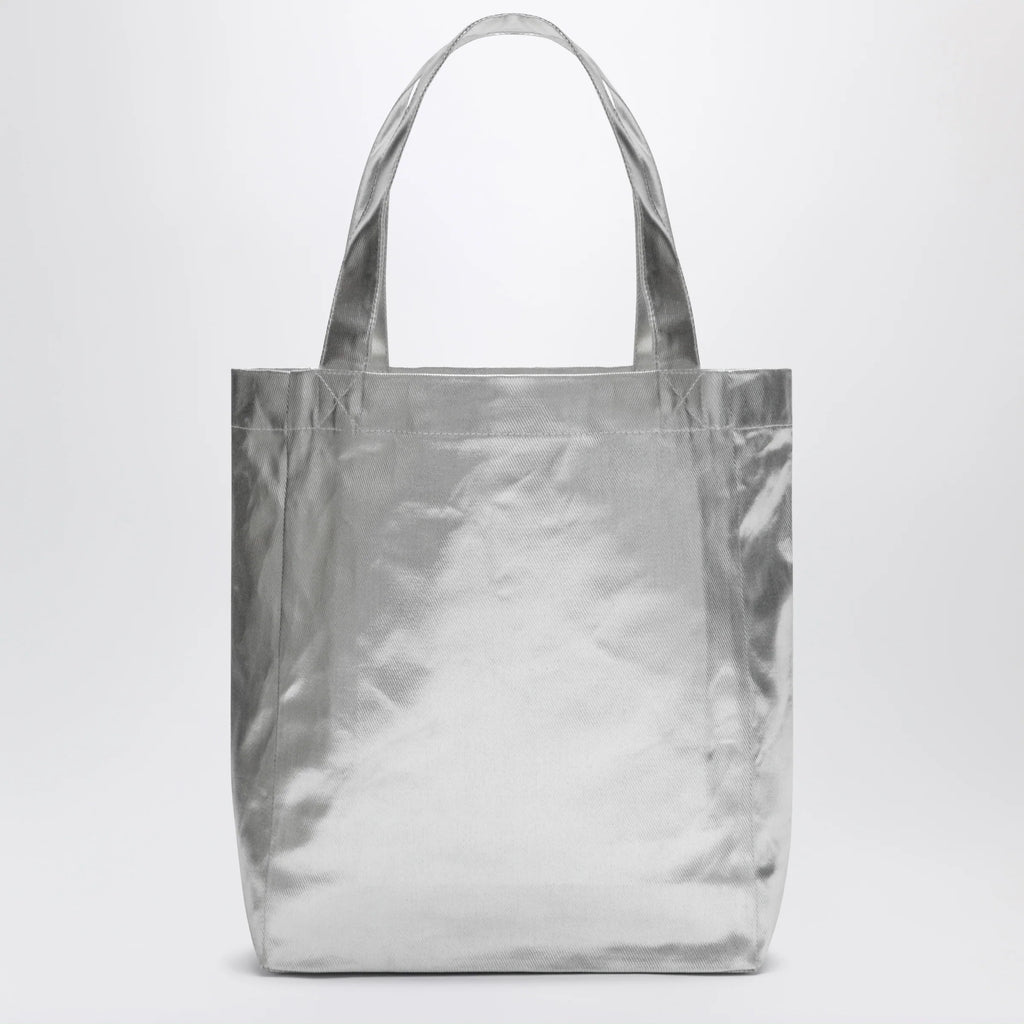 A.P.C. Small Lou metallic silver tote bag