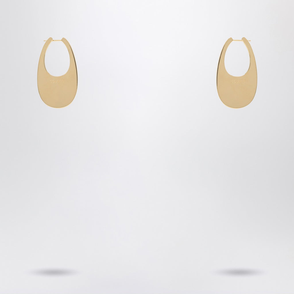 Coperni Large golden Swipe earrings