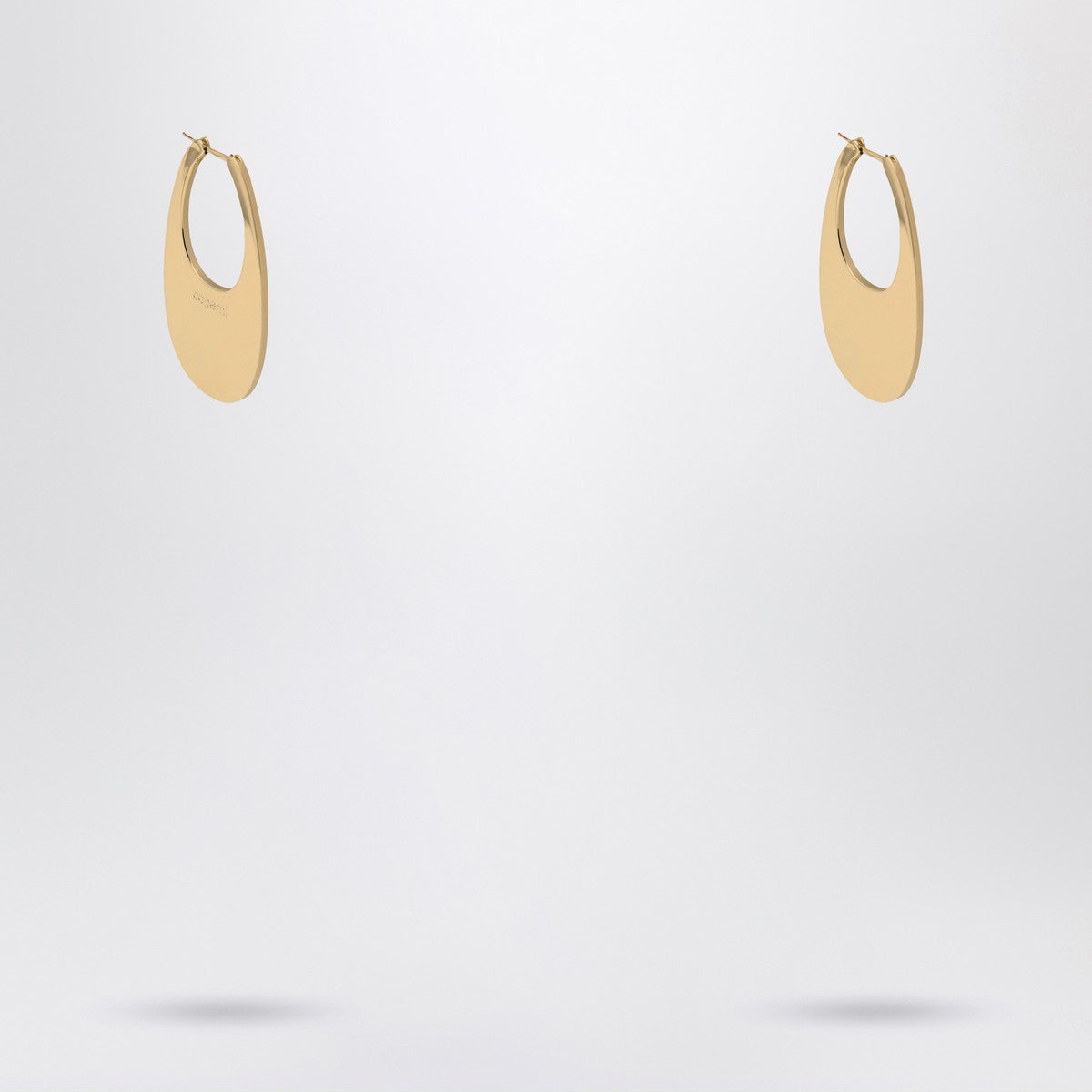 Coperni Large golden Swipe earrings