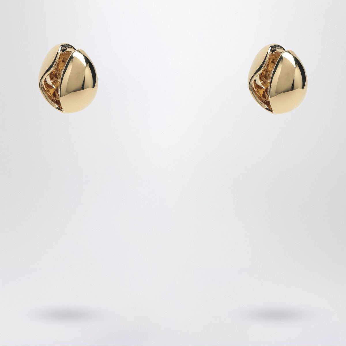 Coperni Gold C logo earrings