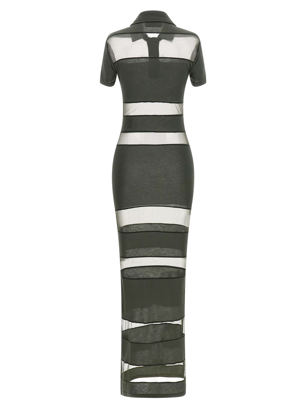 Coperni Striped Sheer Polo Dress