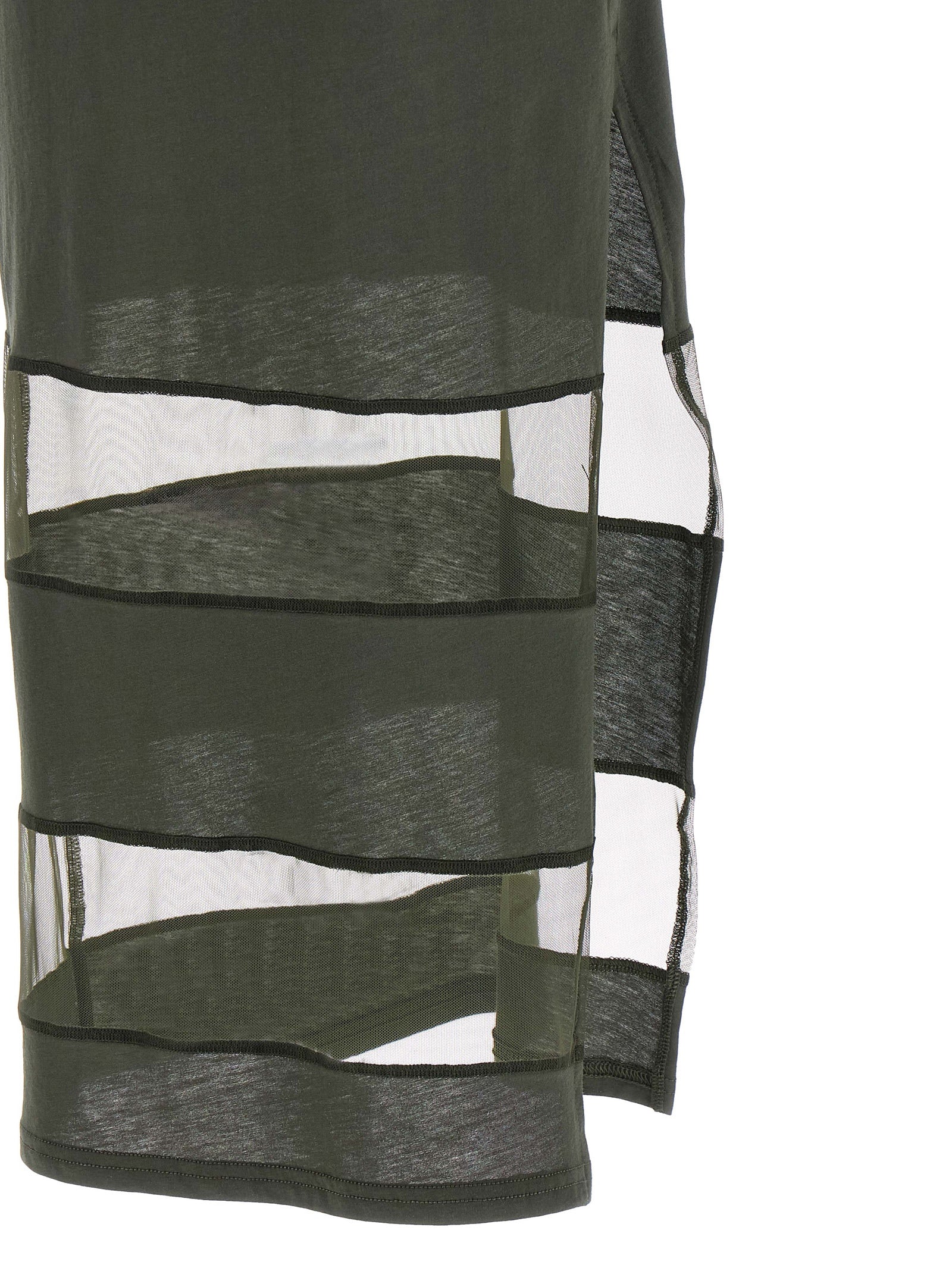 Coperni Striped Sheer Polo Dress