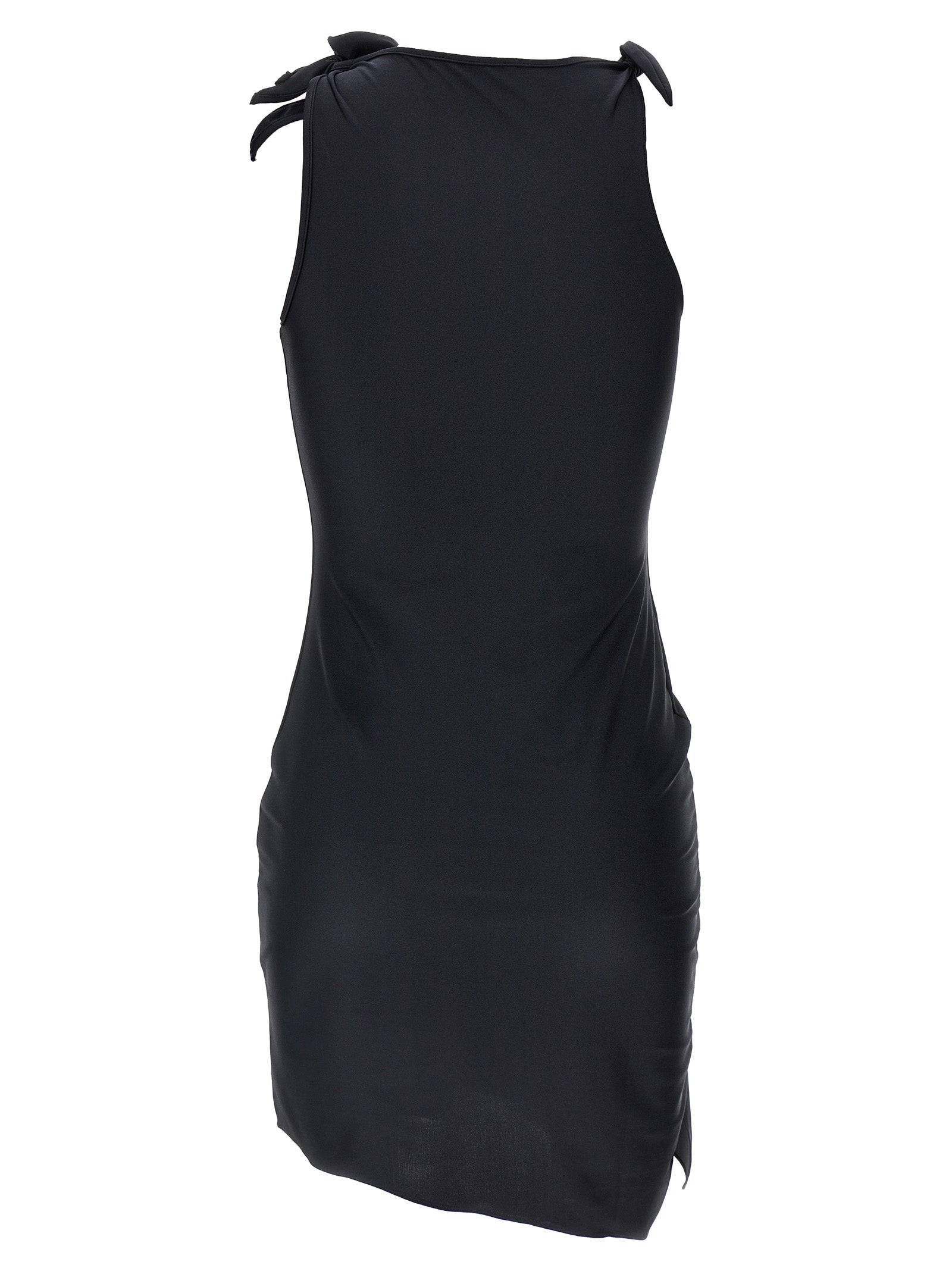 Coperni Asymmetric Flower Mini Dress