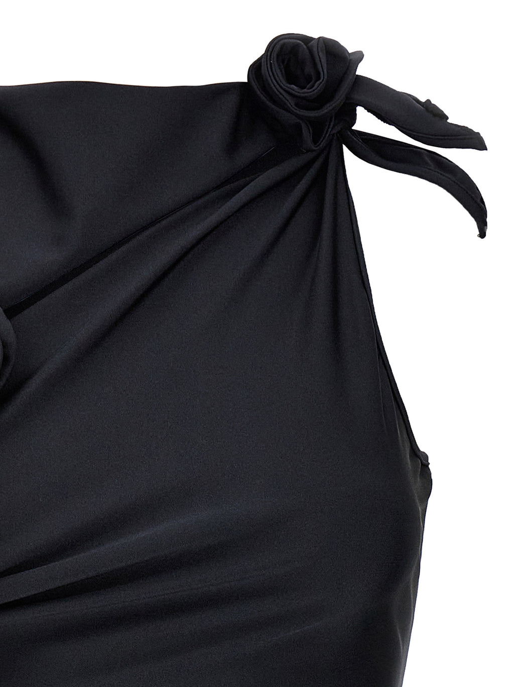 Coperni Asymmetric Flower Mini Dress