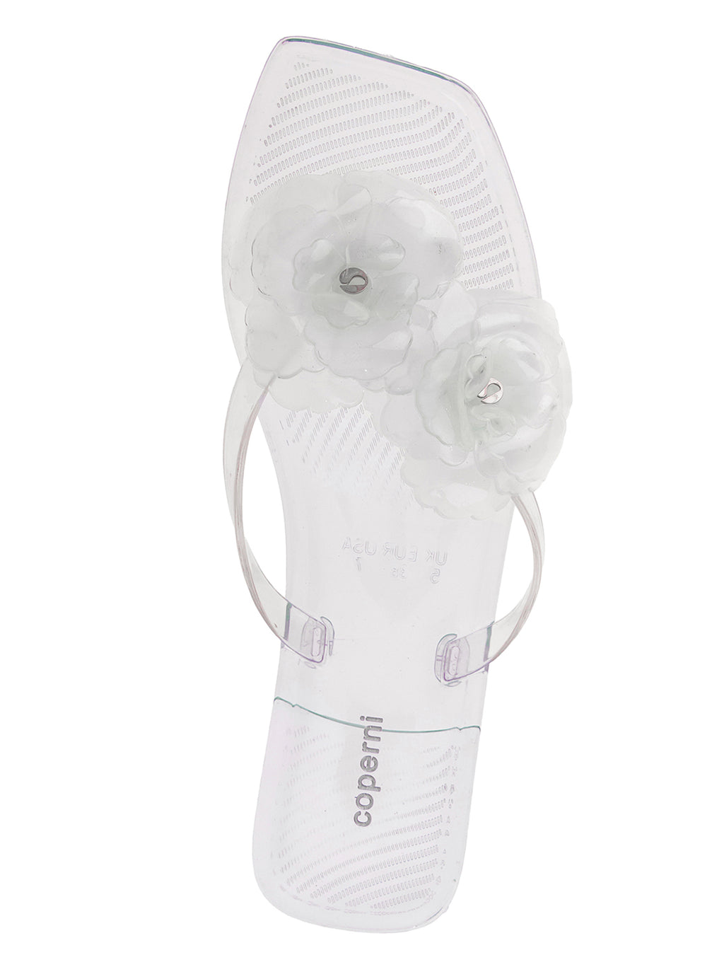 Coperni Silicone Flower Flat Sandals