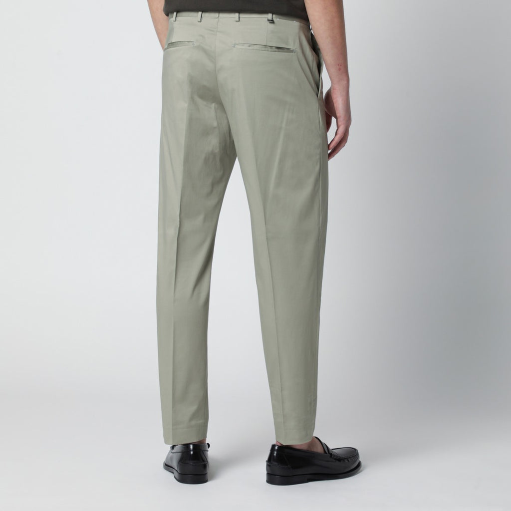 PT Torino Sage green cotton-blend trousers