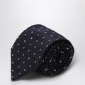 Destin Blue/white polka dot silk tie