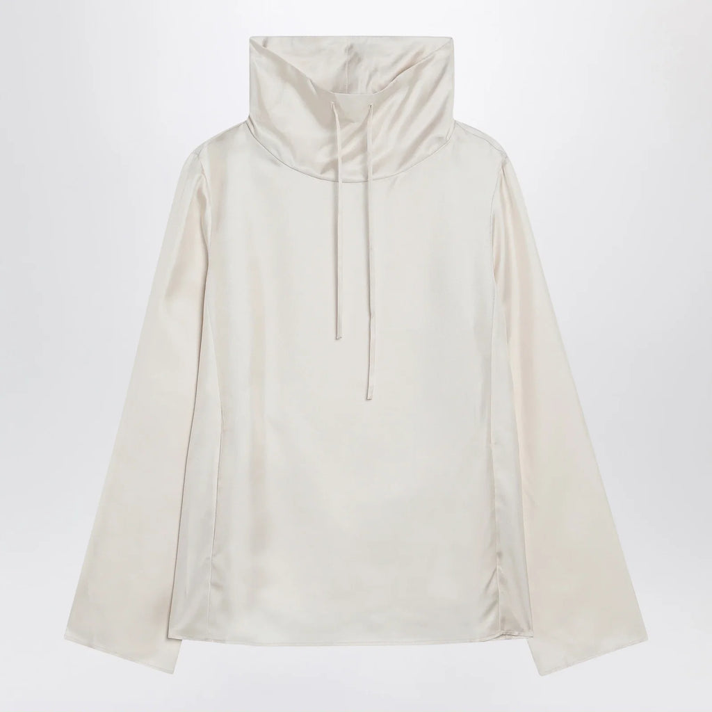 LouLou De Saison Ivory Cyna silk blouse