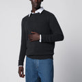 Drumohr Dark grey cashmere crew-neck sweater