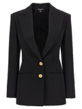 Balmain Logo Button Double-breasted Blazer