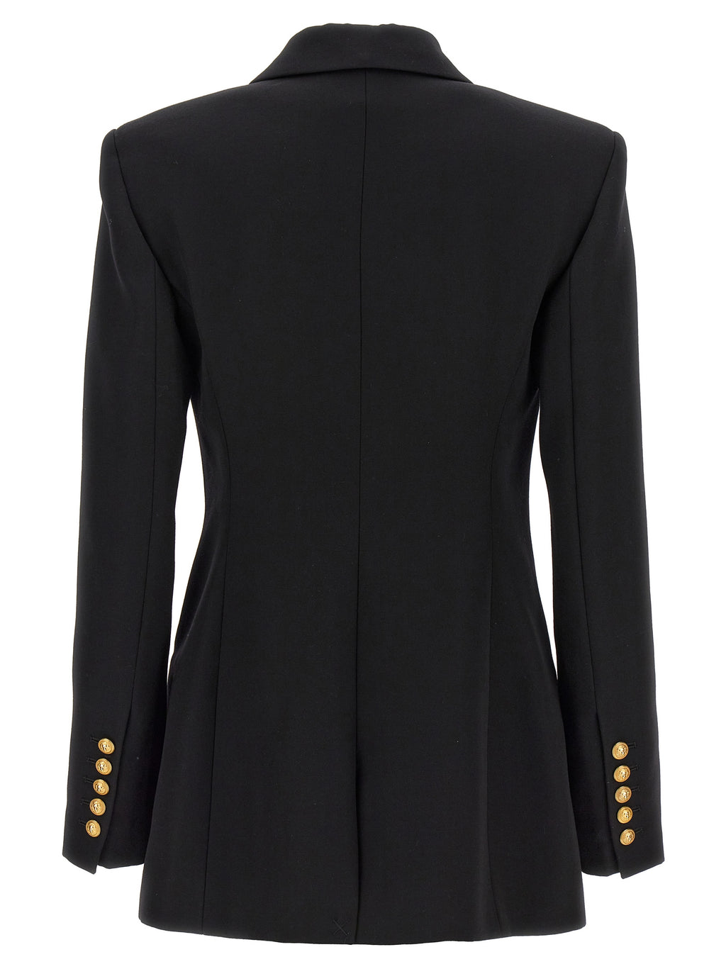 Balmain Logo Button Double-breasted Blazer