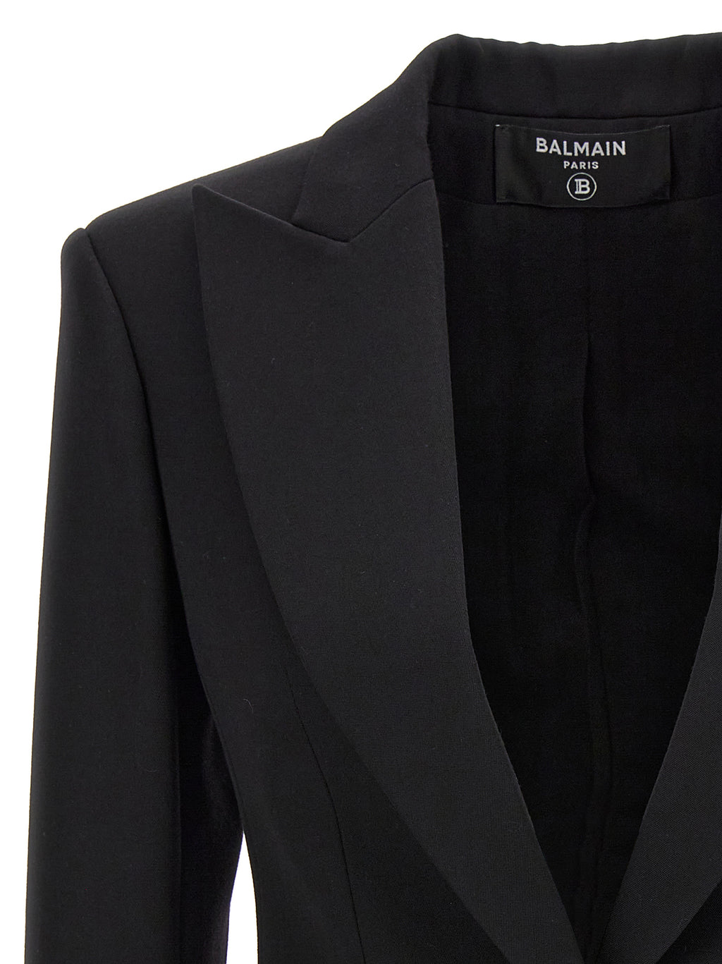 Balmain Logo Button Double-breasted Blazer