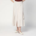DEPARTMENT 5 Traxs grey mélange skirt in linen blend