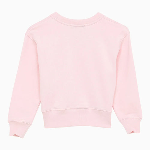 Acne Studios Crew-neck light pink cotton sweatshirt