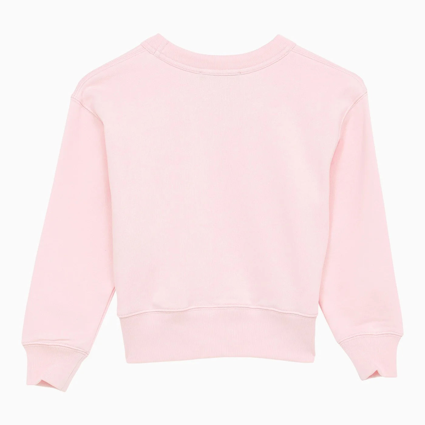 Acne Studios Crew-neck light pink cotton sweatshirt