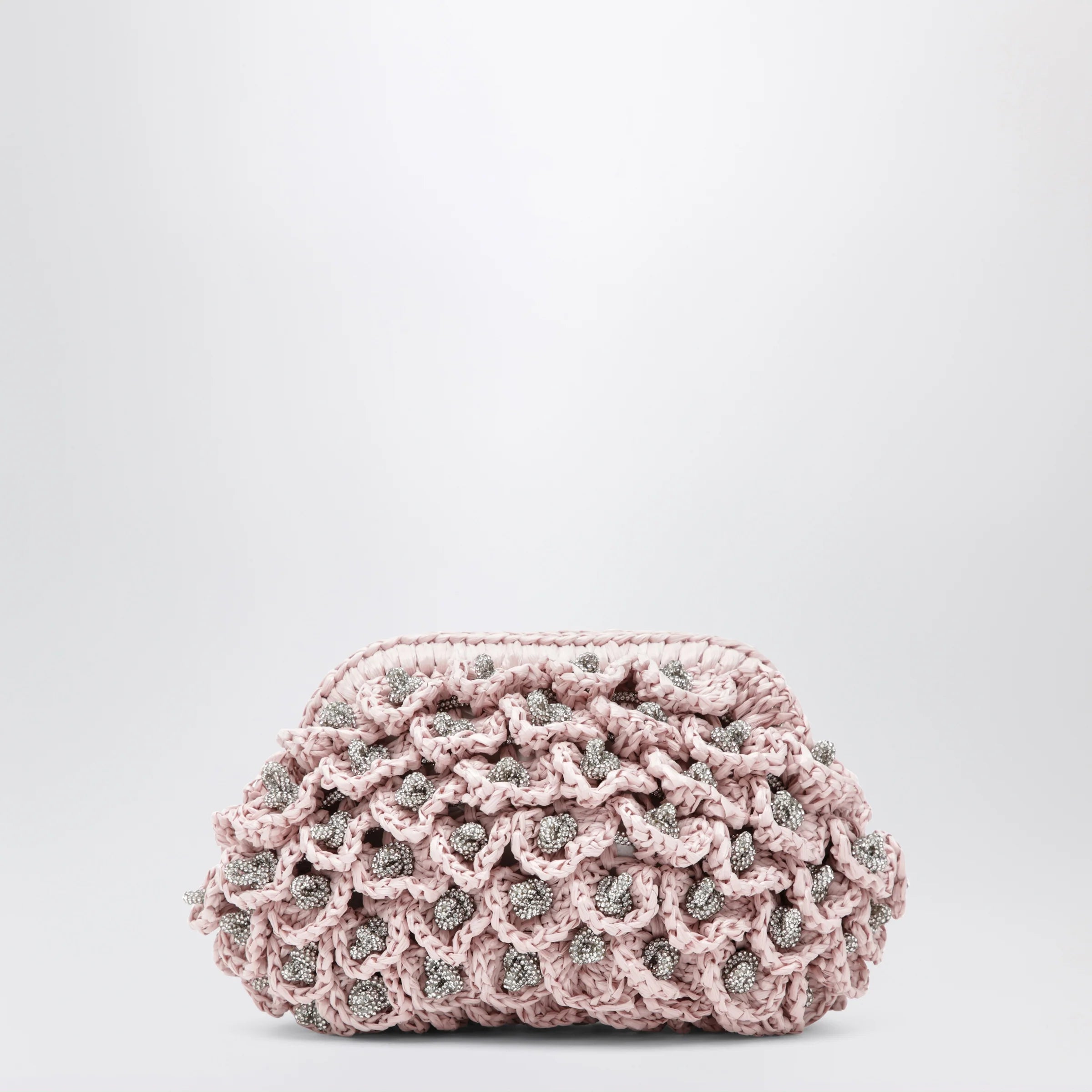 Hibourama Pink Diana pouch with crystals