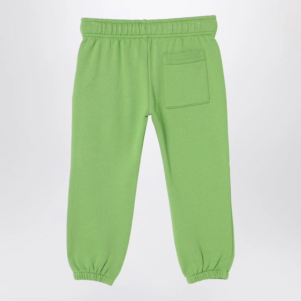 Acne Studios Green jogging trousers with small logo patch