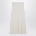 Max Mara Ivory skirt in stretch cashmere knit