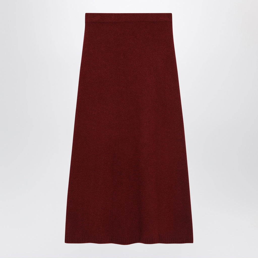 Max Mara Raspberry skirt in stretch cashmere knit