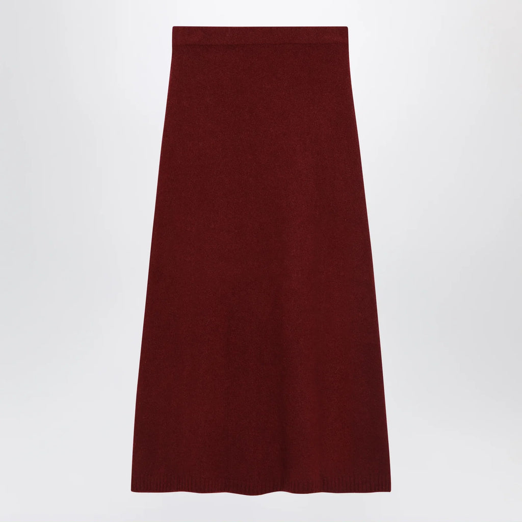 Max Mara Raspberry skirt in stretch cashmere knit